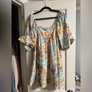 Floral Puff Sleeve Dress